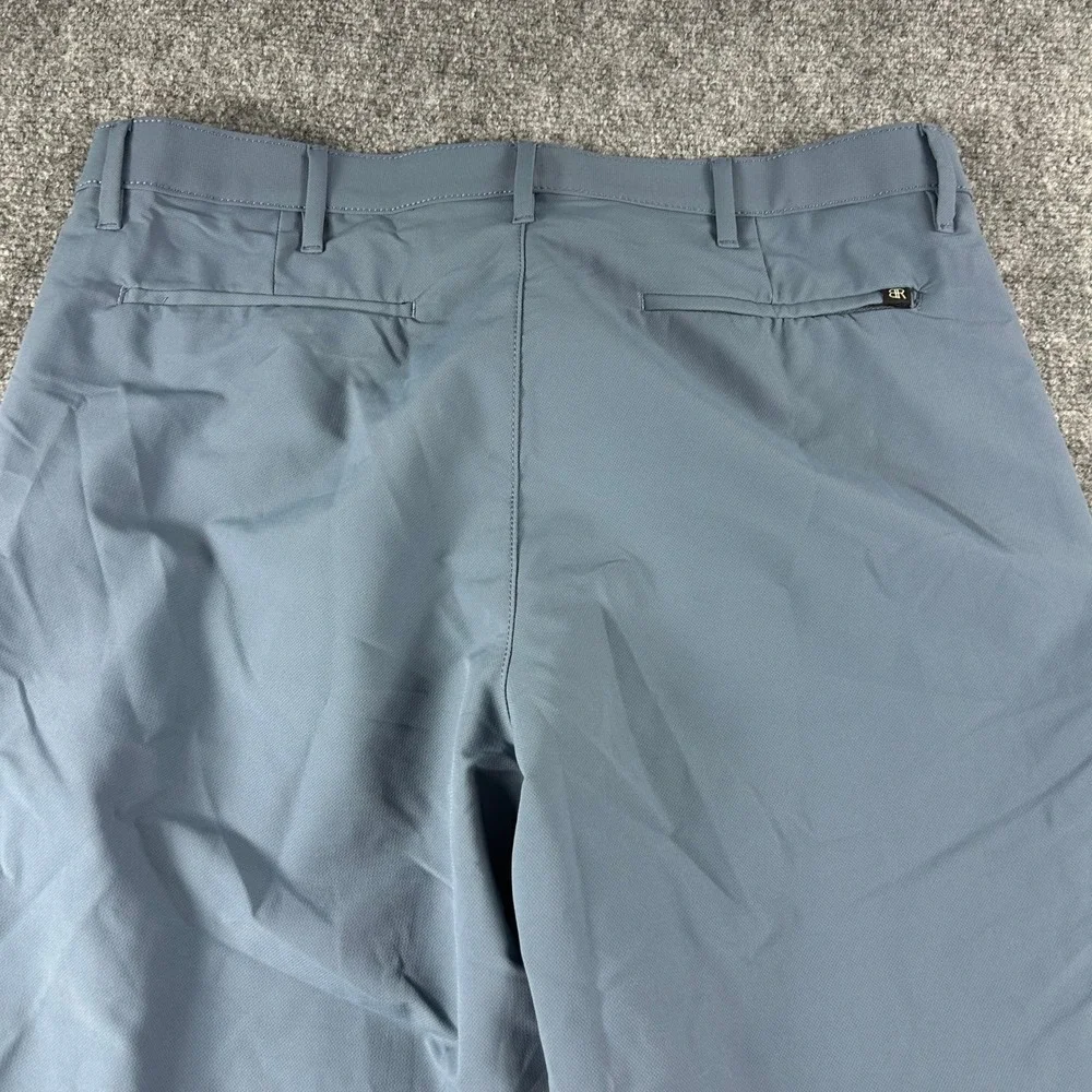Banana Republic Performance Pants Mens 36x32 China Blue Textured‎ Polyester Golf